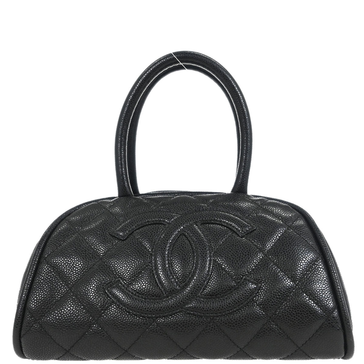 Chanel 2006-2008 Black Caviar Bowling Bag