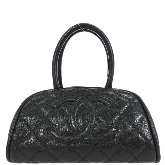 Chanel 2006-2008 Black Caviar Bowling Bag