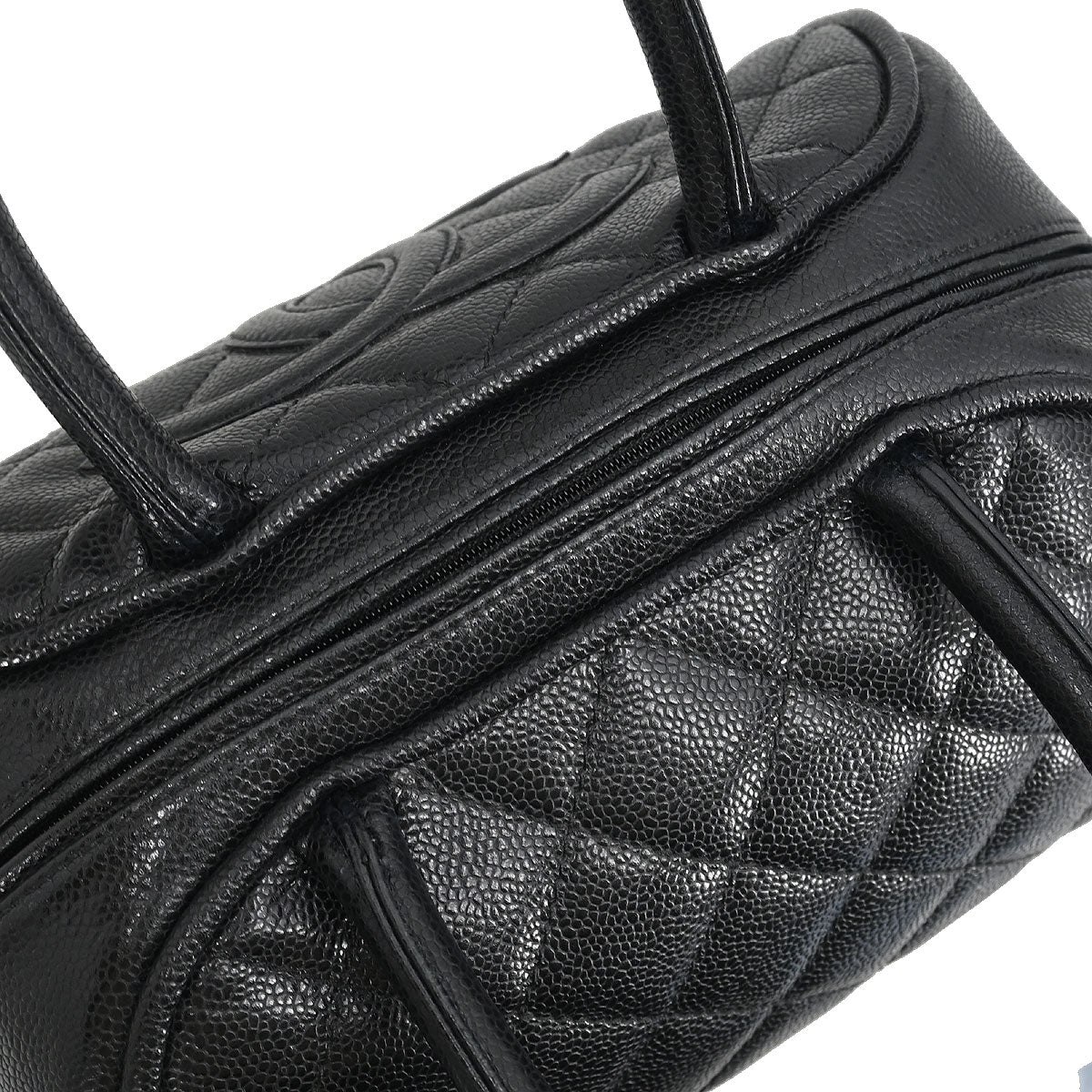 Chanel 2006-2008 Black Caviar Bowling Bag
