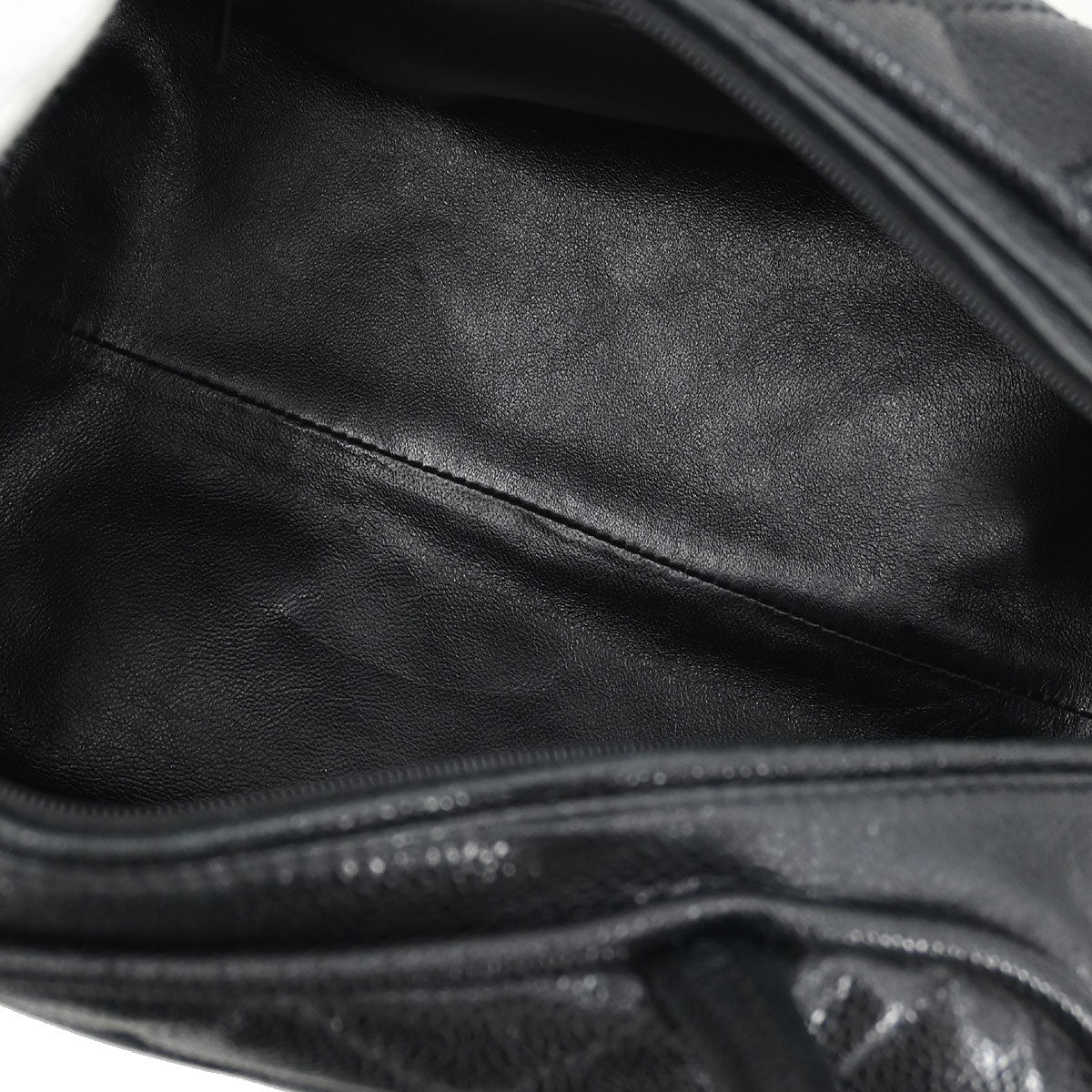 Chanel 2006-2008 Black Caviar Bowling Bag