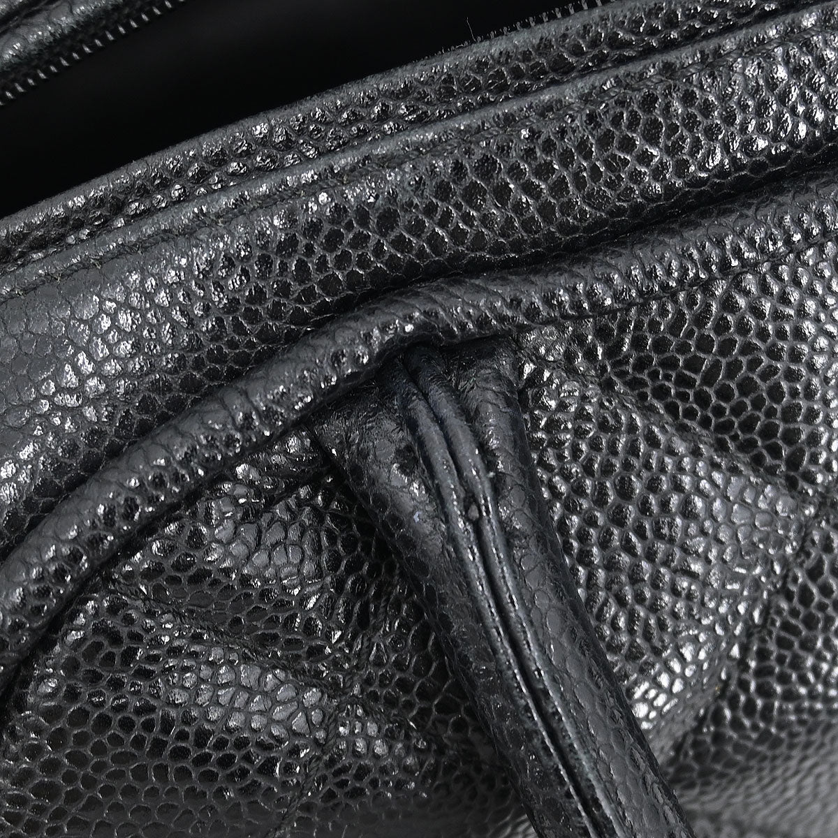Chanel 2006-2008 Black Caviar Bowling Bag