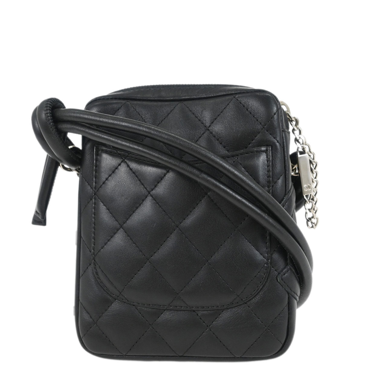 Chanel 2005-2006 Black Calfskin Cambon Ligne Shoulder Bag