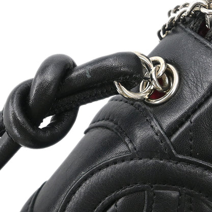 Chanel 2005-2006 Black Calfskin Cambon Ligne Shoulder Bag