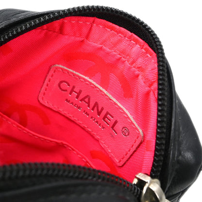 Chanel 2005-2006 Black Calfskin Cambon Ligne Shoulder Bag
