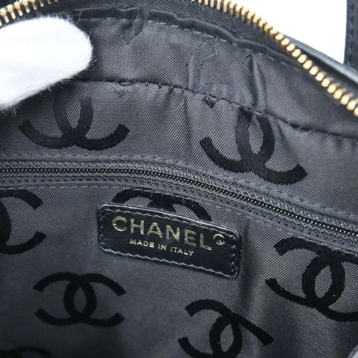 Chanel 2003-2004 Black Calfskin Wild Stitch Handbag