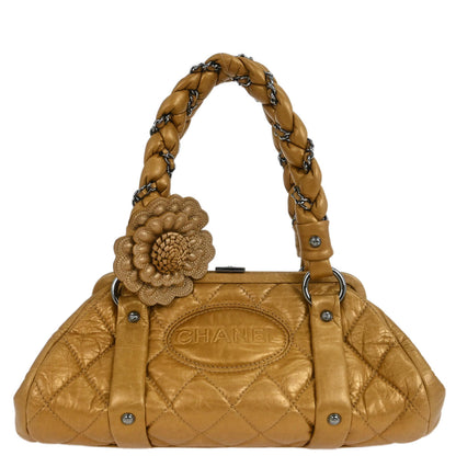 Chanel 2005-2006 Gold Lambskin Handbag