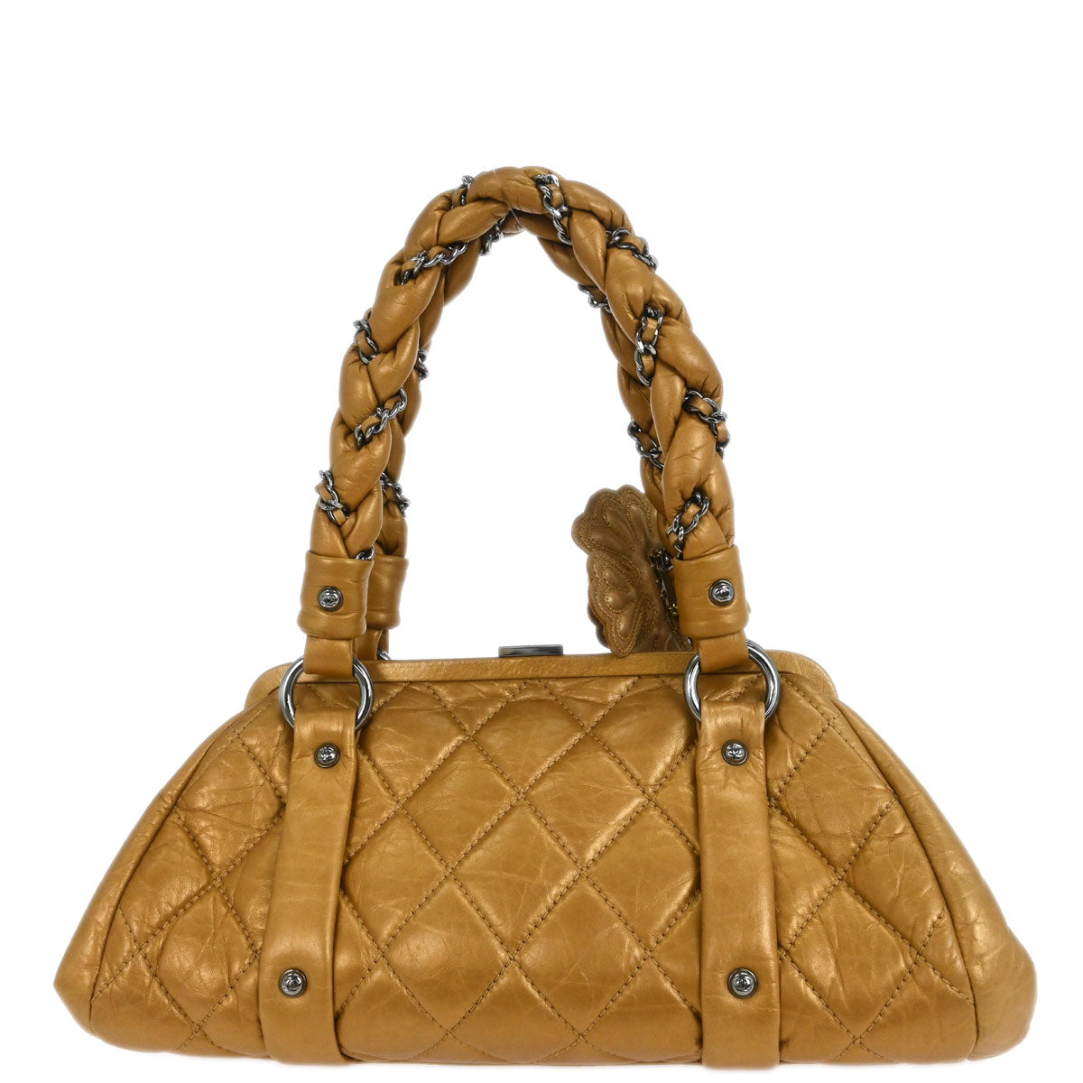 Chanel 2005-2006 Gold Lambskin Handbag
