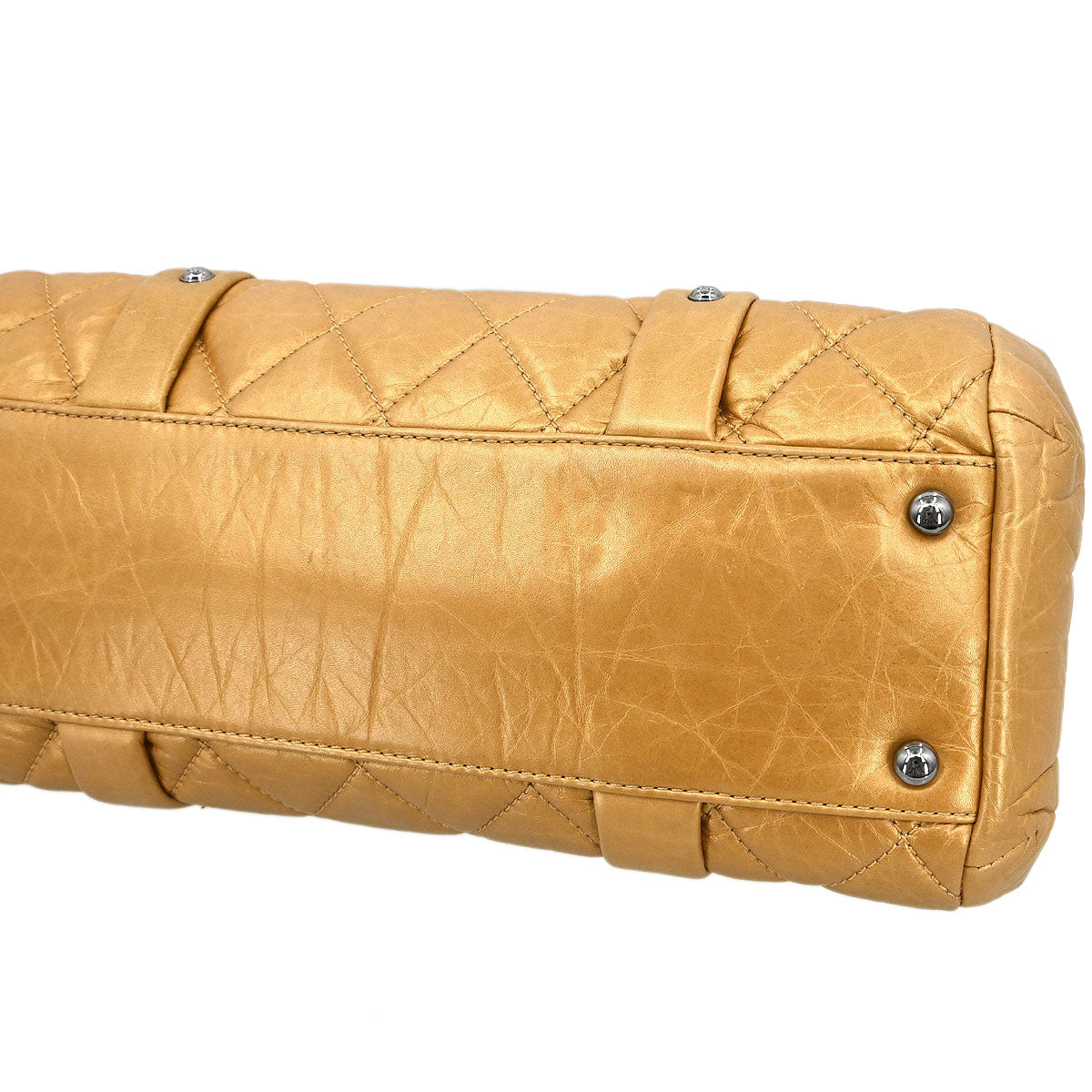 Chanel 2005-2006 Gold Lambskin Handbag