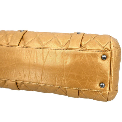 Chanel 2005-2006 Gold Lambskin Handbag