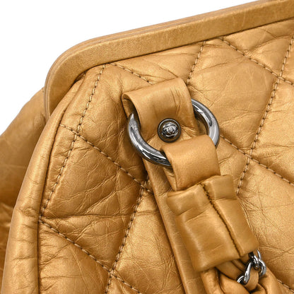 Chanel 2005-2006 Gold Lambskin Handbag