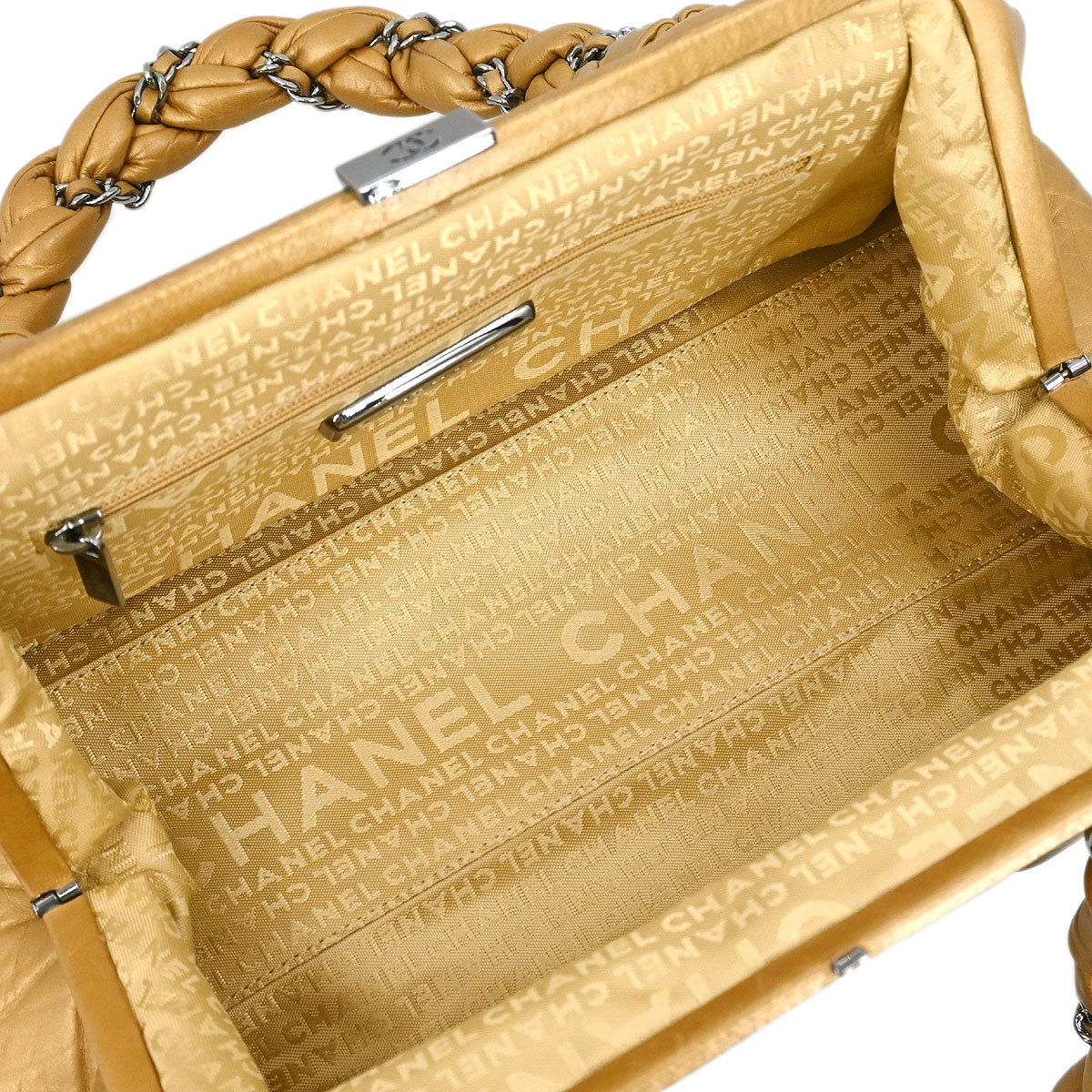 Chanel 2005-2006 Gold Lambskin Handbag
