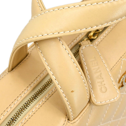 Chanel 2002-2003 Beige Calfskin Wild Stitch Handbag
