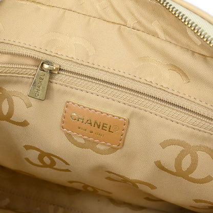 Chanel 2002-2003 Beige Calfskin Wild Stitch Handbag