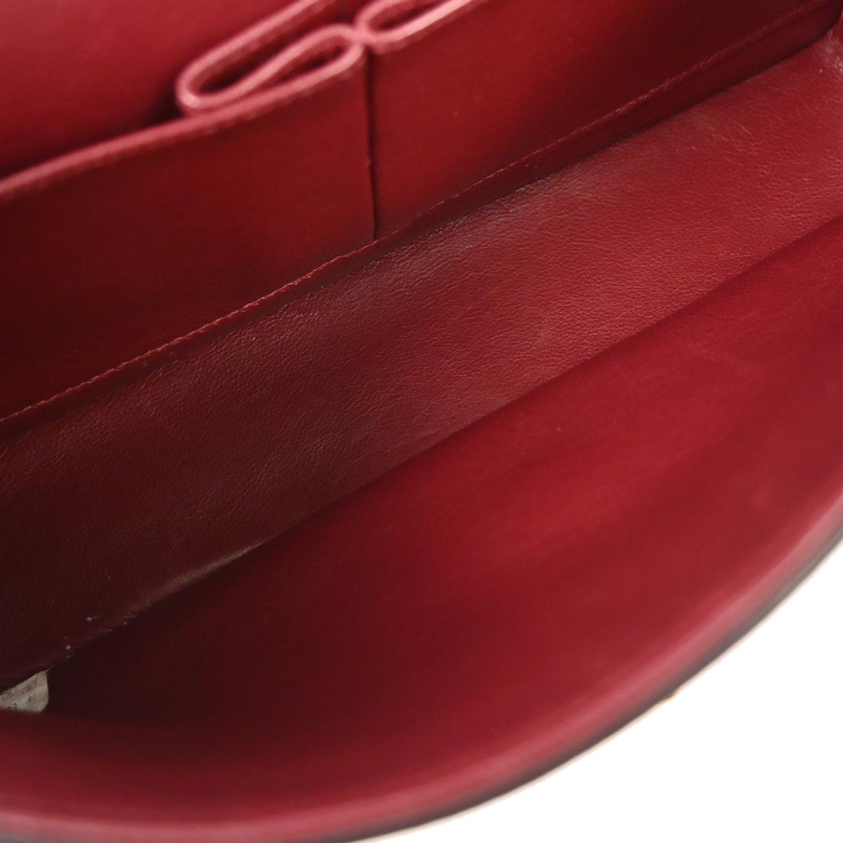 Chanel 1996-1997 Black Lambskin Medium Classic Double Flap Shoulder Bag