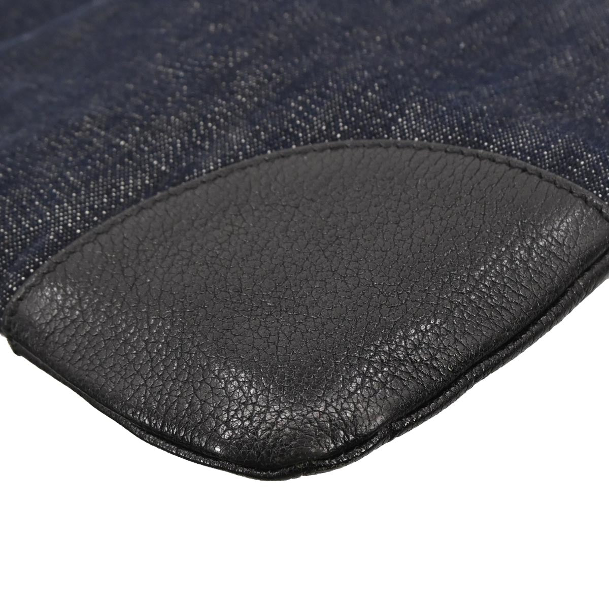 Prada Navy Denim Shoulder Bag