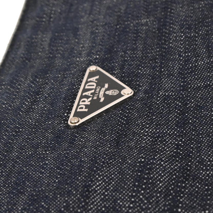 Prada Navy Denim Shoulder Bag