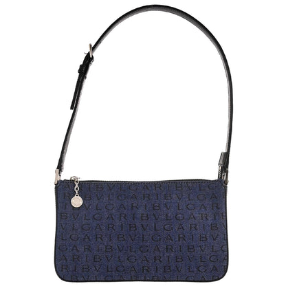 Bvlgari Blue Denim Logomania Handbag
