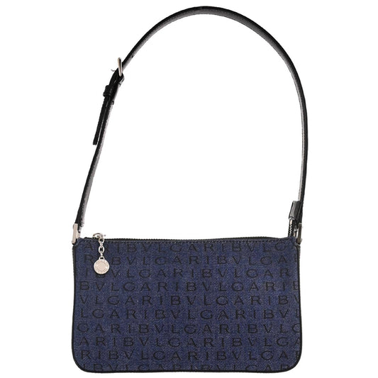 Bvlgari Blue Denim Logomania Handbag