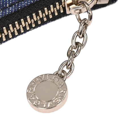Bvlgari Blue Denim Logomania Handbag
