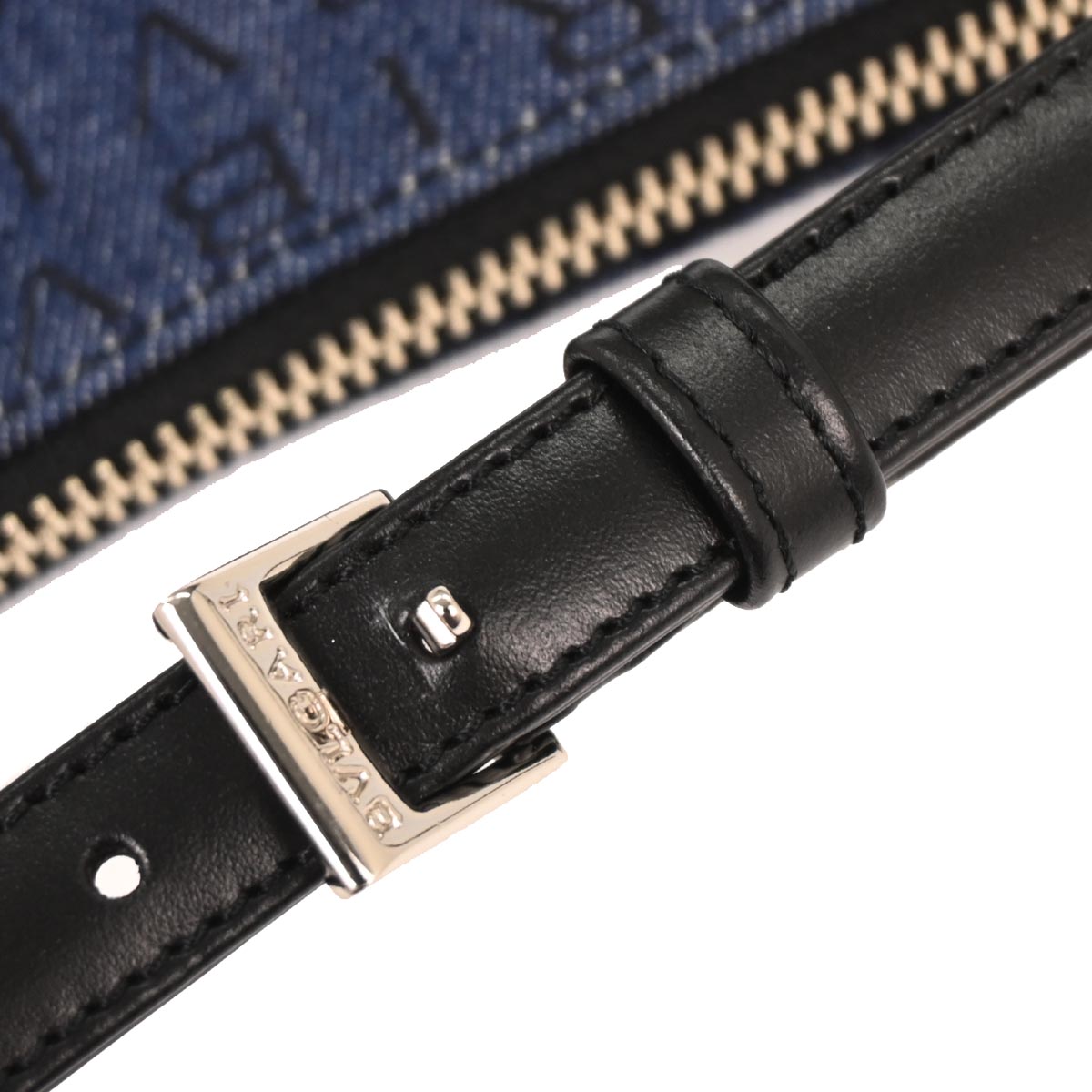 Bvlgari Blue Denim Logomania Handbag