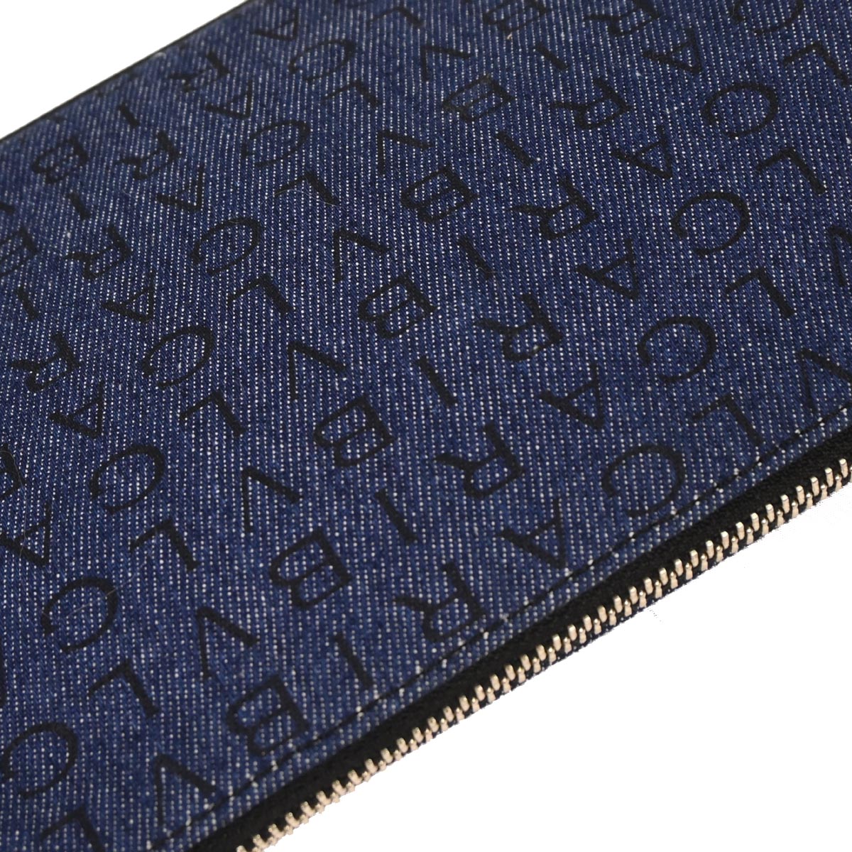 Bvlgari Blue Denim Logomania Handbag