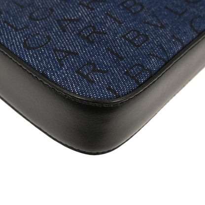 Bvlgari Blue Denim Logomania Handbag
