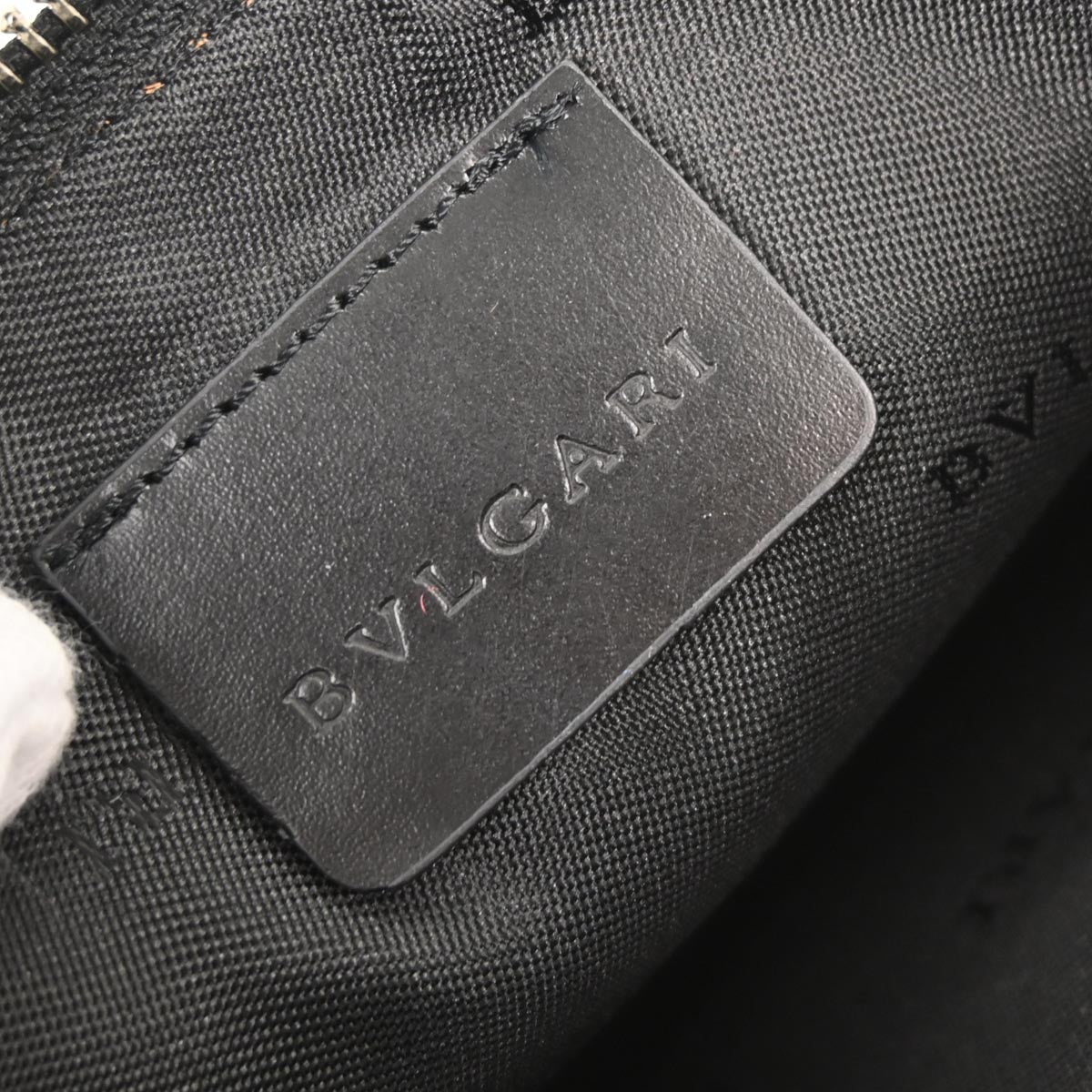 Bvlgari Blue Denim Logomania Handbag