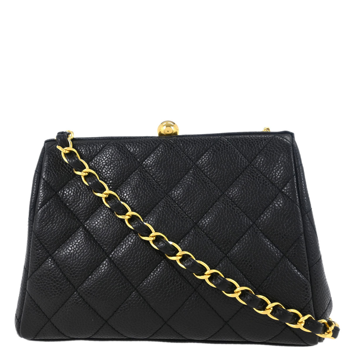 Chanel 1994-1996 Black Caviar Shoulder Bag