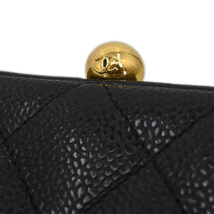 Chanel 1994-1996 Black Caviar Shoulder Bag