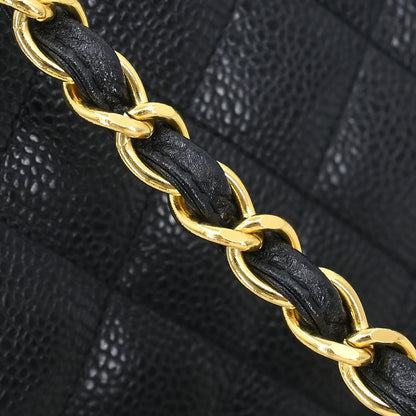 Chanel 1994-1996 Black Caviar Shoulder Bag