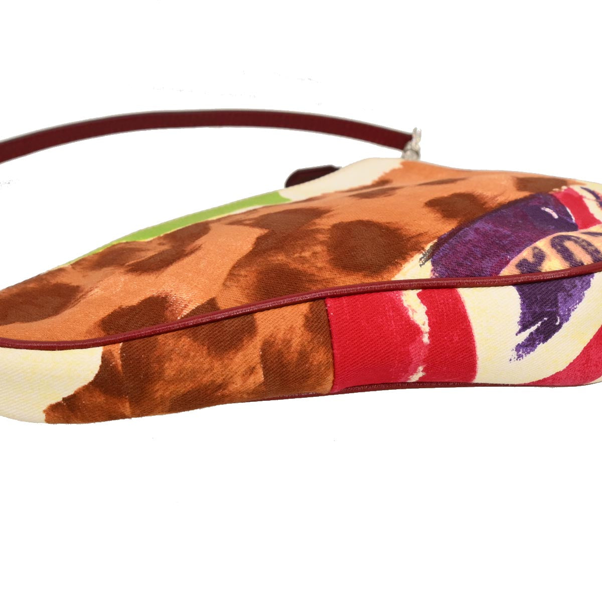 Christian Dior Red Canvas Dior's Victim Limited Saddle Handbag