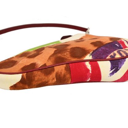 Christian Dior Red Canvas Dior's Victim Limited Saddle Handbag