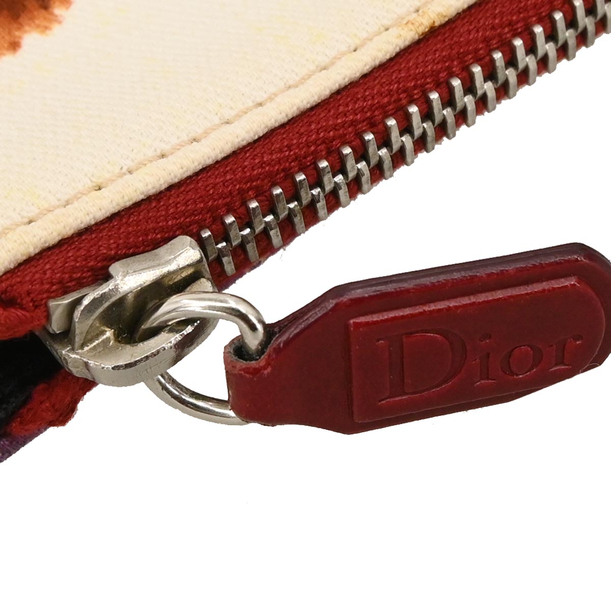 Christian Dior Red Canvas Dior's Victim Limited Saddle Handbag