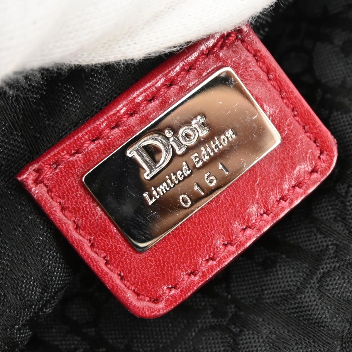Christian Dior Red Canvas Dior's Victim Limited Saddle Handbag