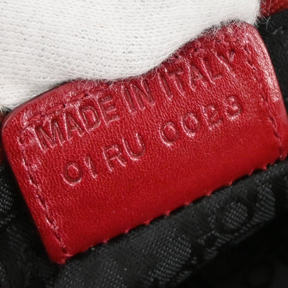 Christian Dior Red Canvas Dior's Victim Limited Saddle Handbag