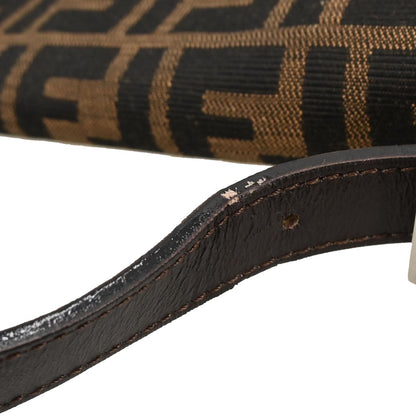 Fendi Brown Canvas Zucca Mamma Baguette Handbag
