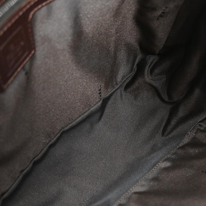 Fendi Brown Canvas Zucca Mamma Baguette Handbag