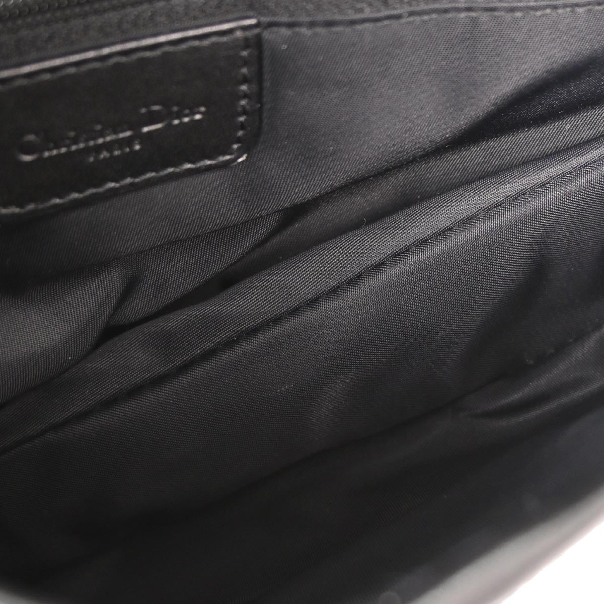 Christian Dior Black Trotter Saddle Handbag