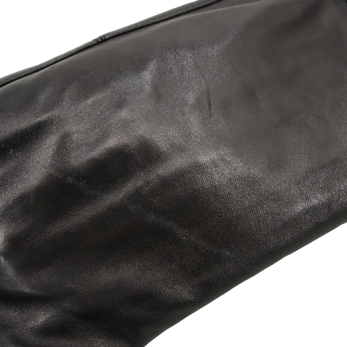 Fendi Black Leather Baguette Handbag