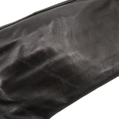 Fendi Black Leather Baguette Handbag