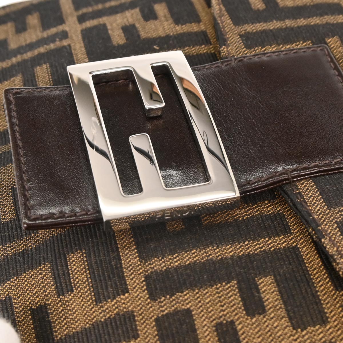 Fendi Brown Canvas Zucca Handbag