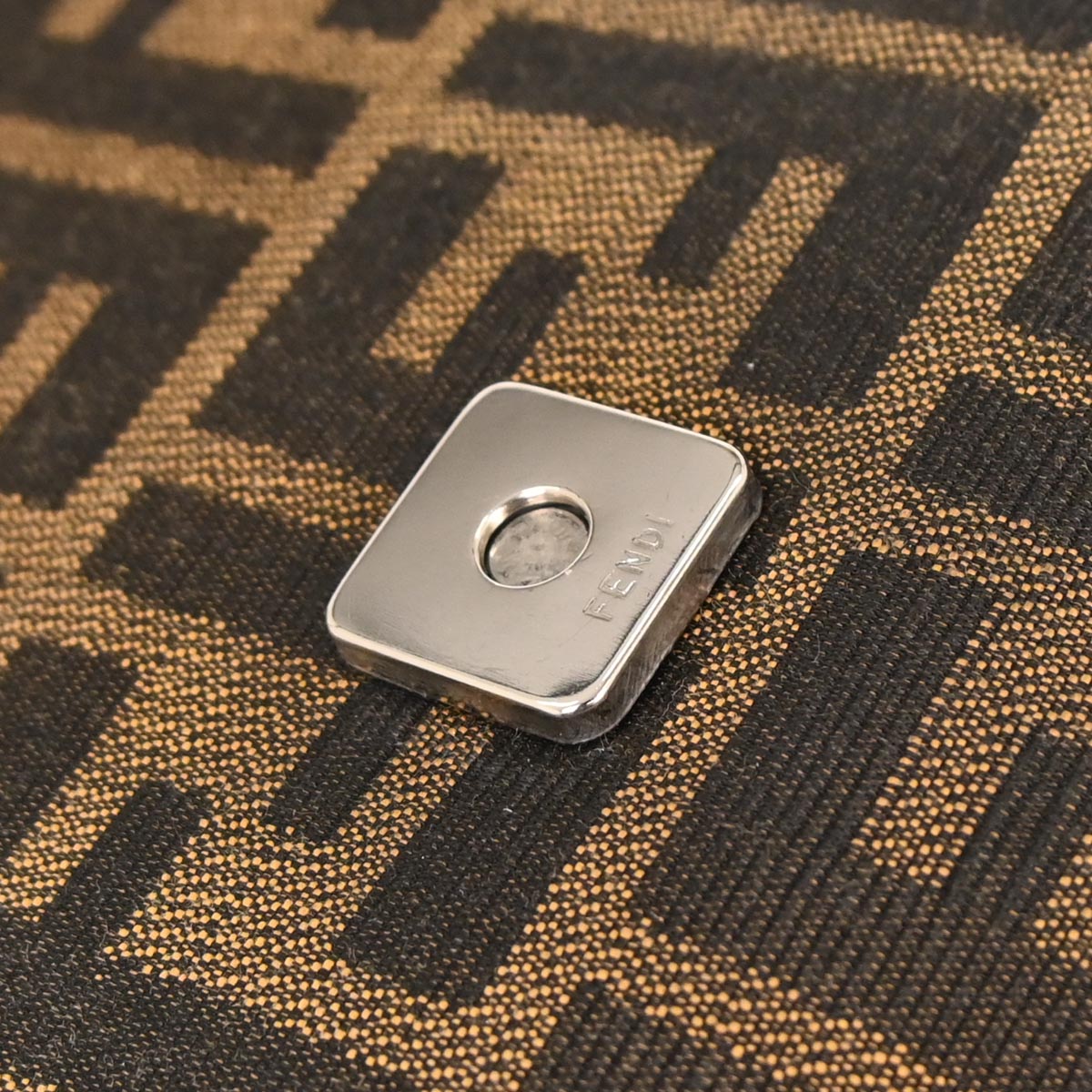 Fendi Brown Canvas Zucca Handbag