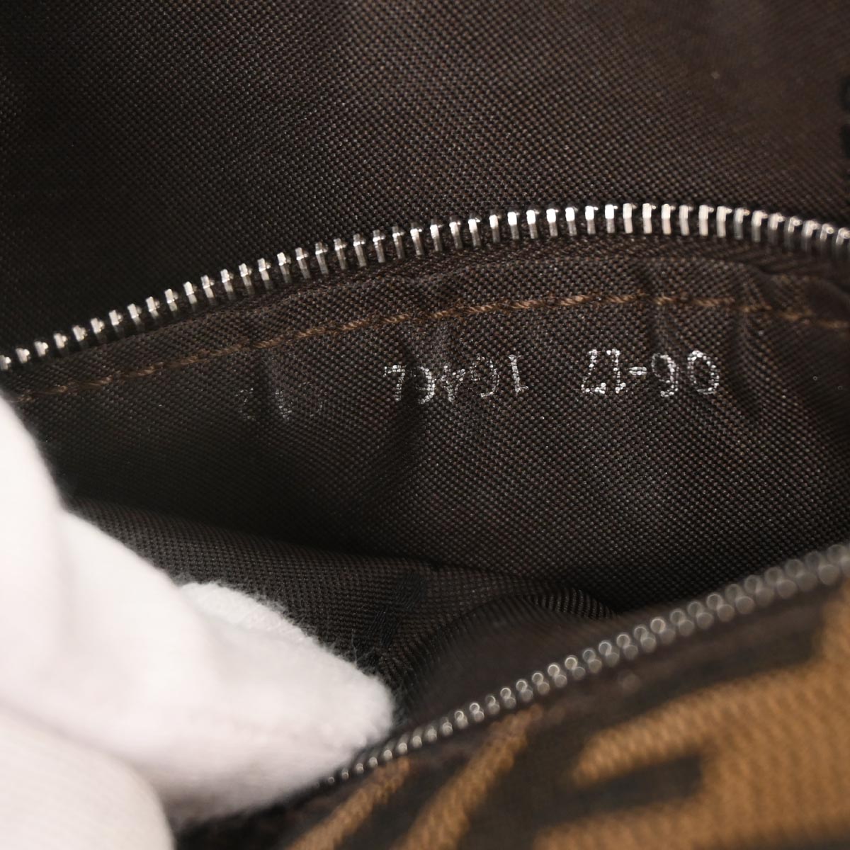 Fendi Brown Canvas Zucca Handbag