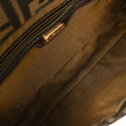 Fendi Brown Canvas Zucca Baguette Handbag