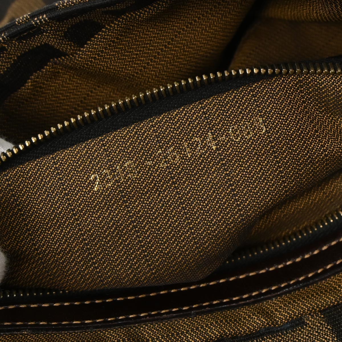 Fendi Brown Canvas Zucca Baguette Handbag