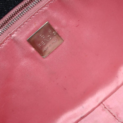 Fendi Navy Denim Beaded Baguette Handbag