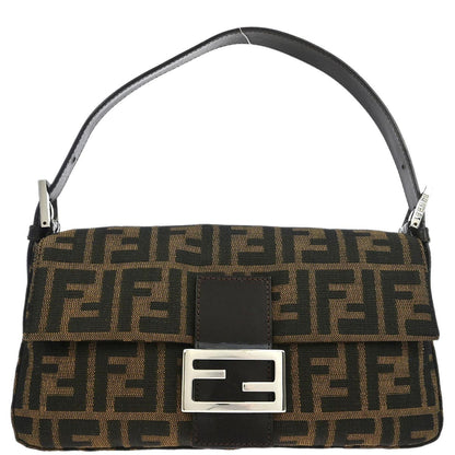 Fendi Brown Zucca Baguette Handbag