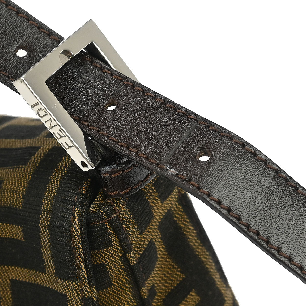 Fendi Brown Zucca Baguette Handbag