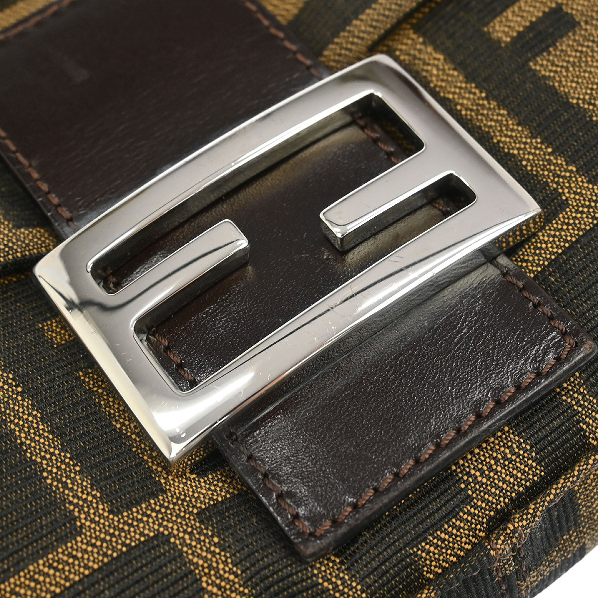 Fendi Brown Zucca Baguette Handbag