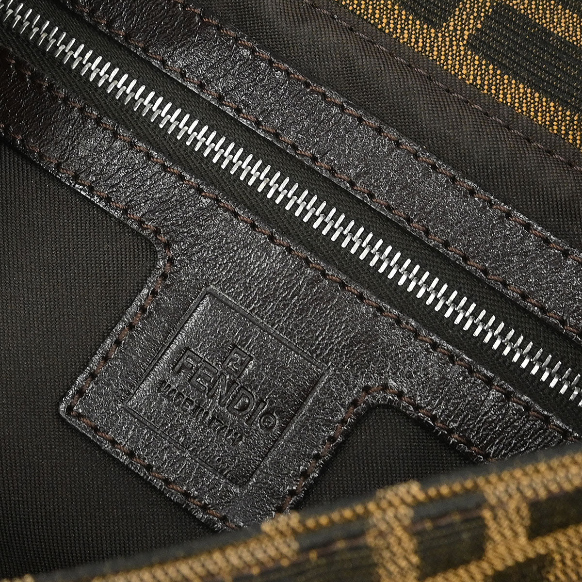 Fendi Brown Zucca Baguette Handbag